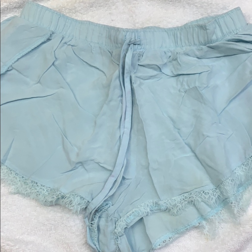 Size small flowy shorts with lace